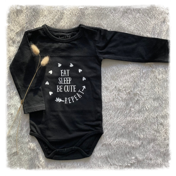 Rompertje Eat Sleep Be Cute Repeat 62/68