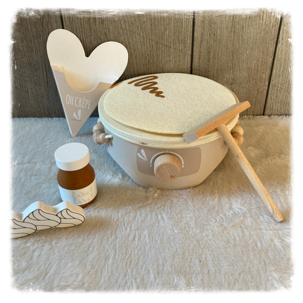 Label Label pannenkoek maker nougat (met naam)