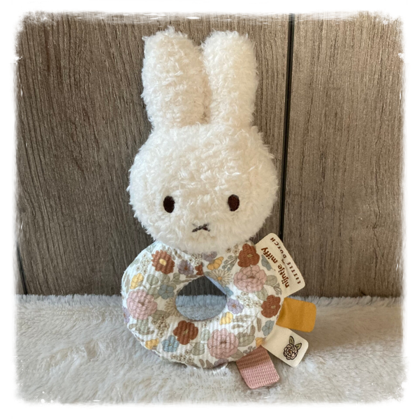 Nijntje vintage flowers rammelaar