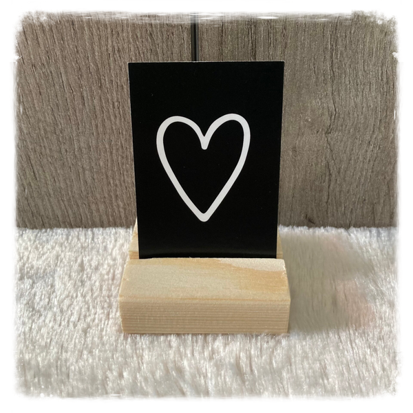 Minikaartje 'Hart'