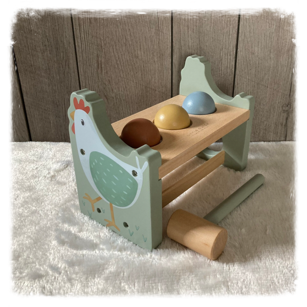 Hamerbankje met ballen Little Farm
