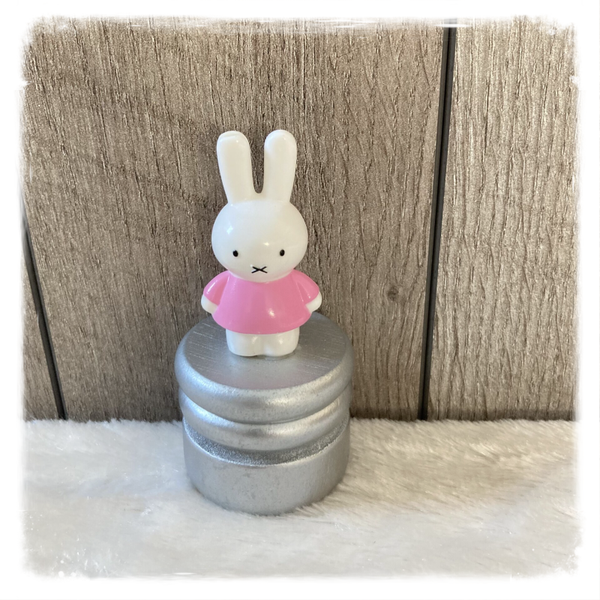 Nijntje tandendoosje zilver/roze (met naam)