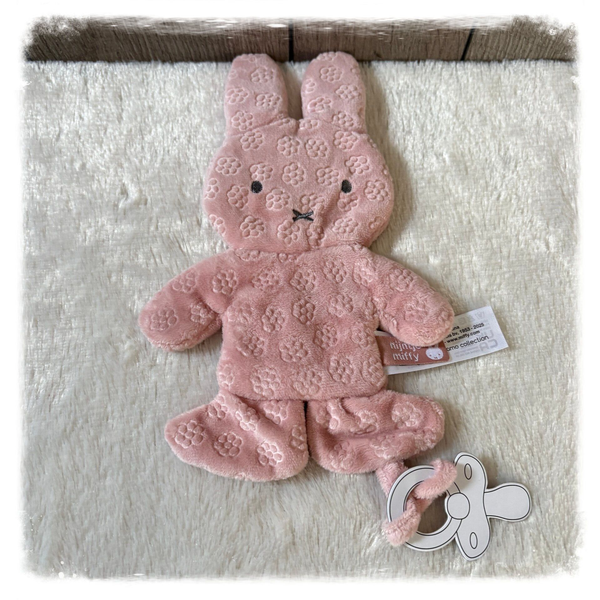 Nijntje speendoekje Pink Flower