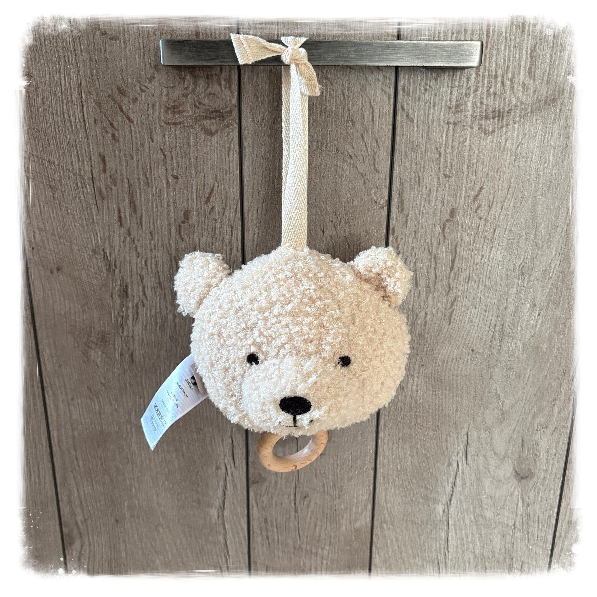 Jollein Muziekhanger - Teddy Bear - Naturel