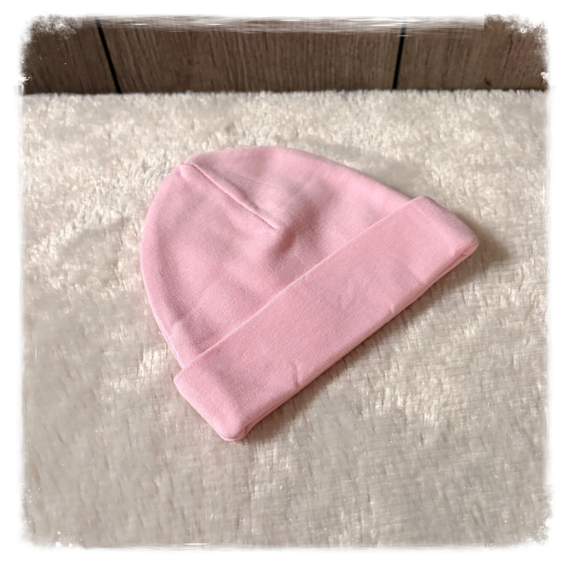 Funnies mutsje roze (met naam)