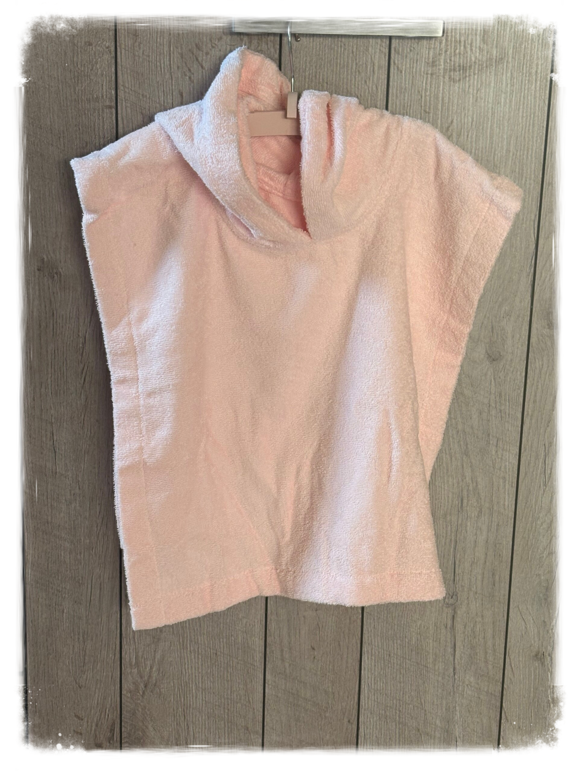 Poncho blush (met naam)
