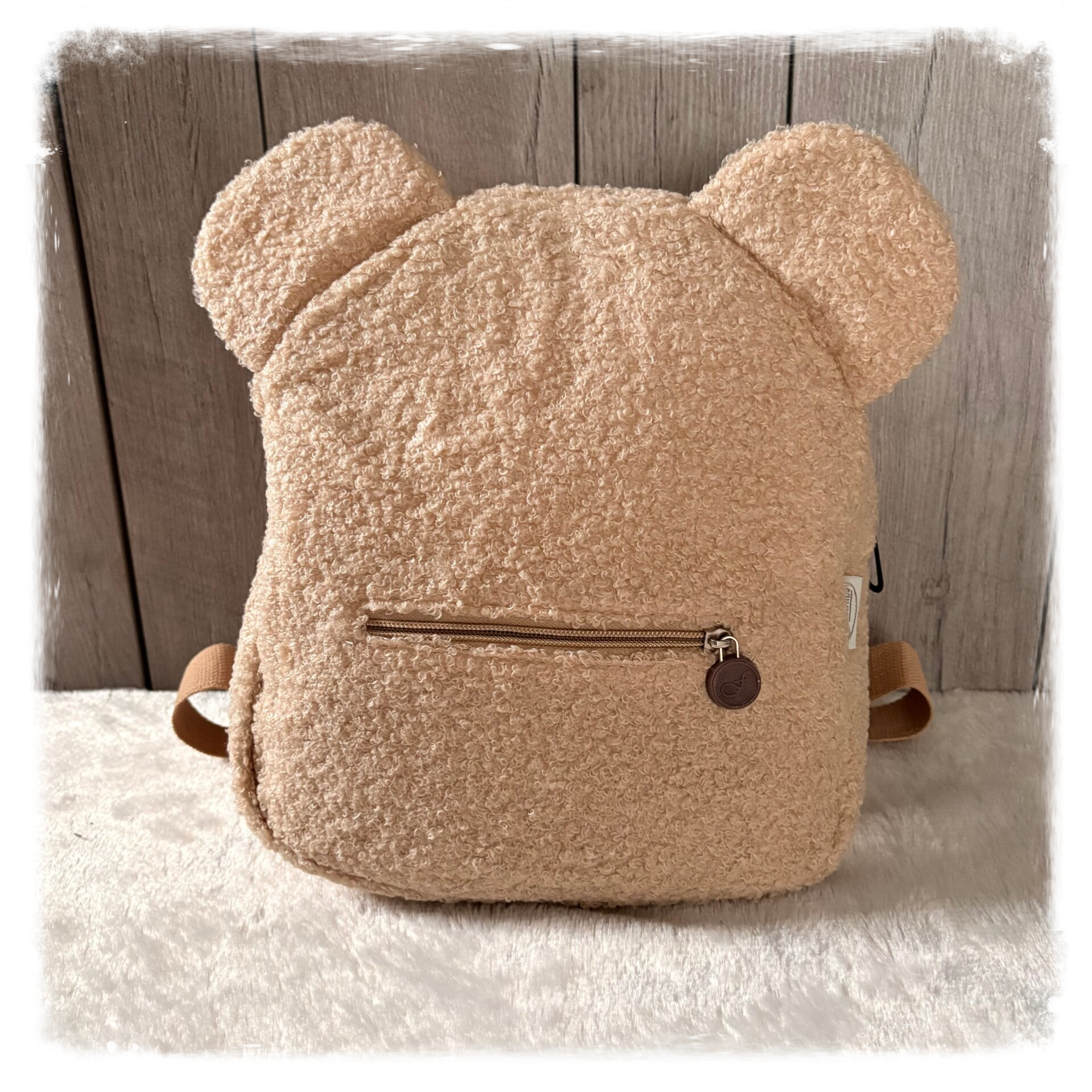 Teddy Rugzakje Cream