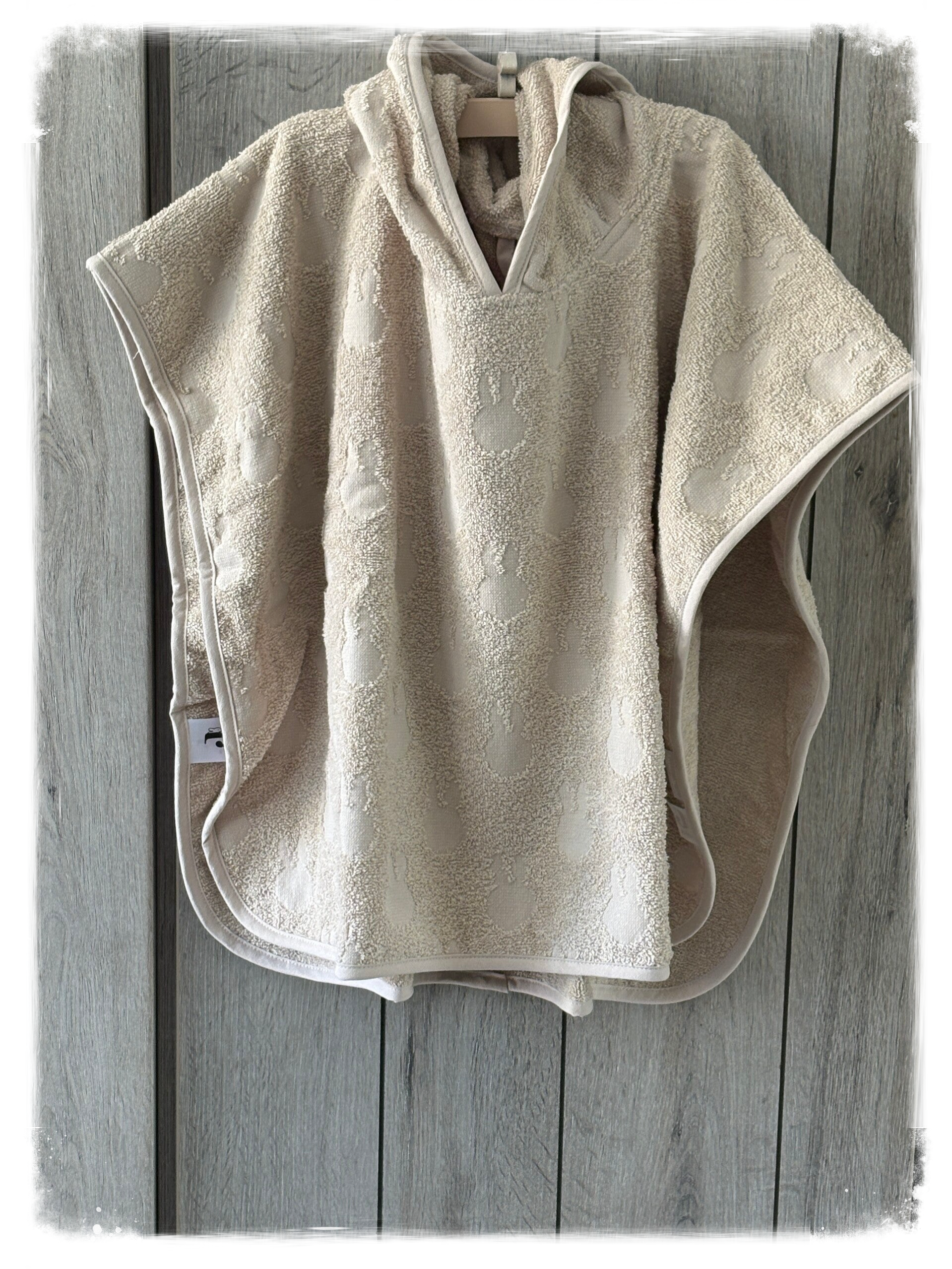 Jollein Badponcho Badstof Nijntje Jacquard - Nougat