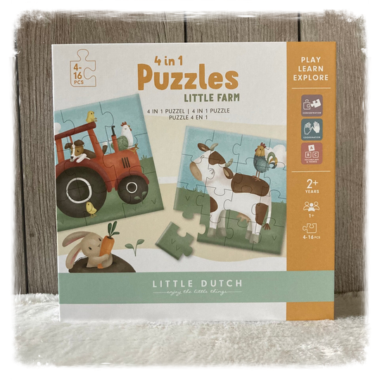 Little Farm 4 in 1 puzzel