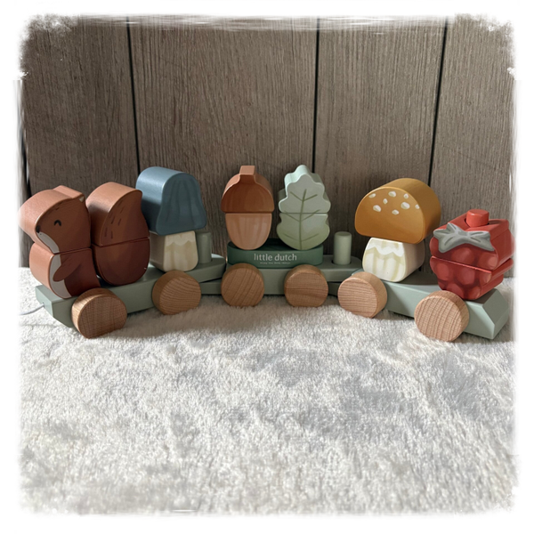 Little Dutch Forest Friends Blokkentrein Eekhoorn