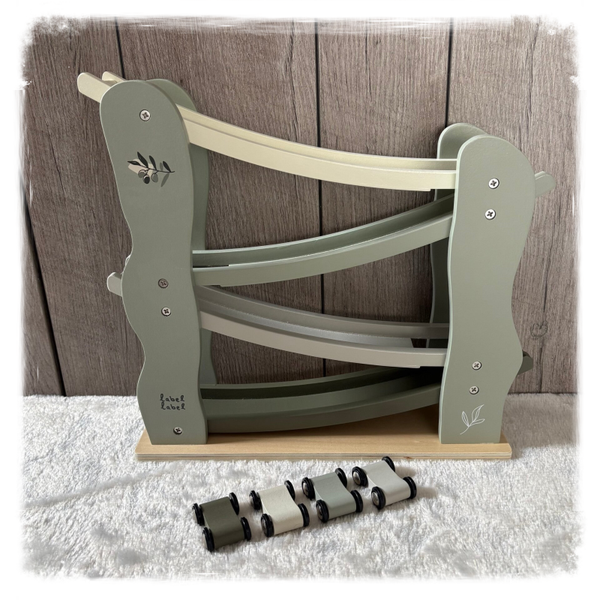 Label Label (geboorte) autobaan olijfgroen