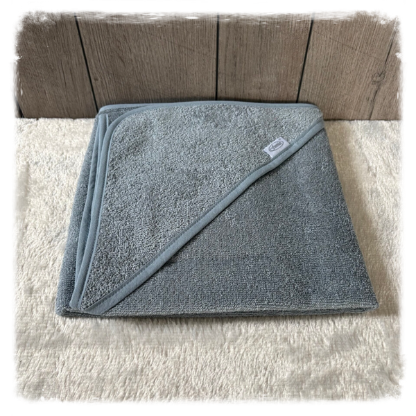 Funnies Badcape Grey/Blue (met naam)