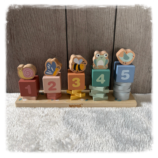 Tel- en stapelblokken 1 t/m 5 (met naam)