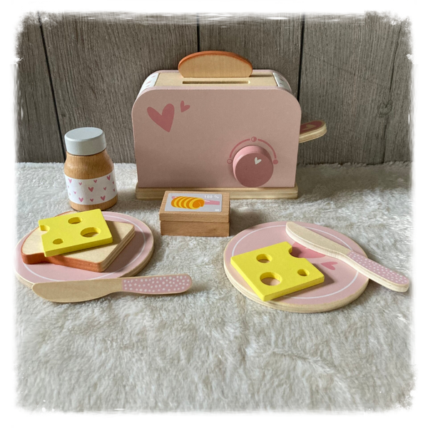 Label Label Roze Broodrooster (met naam)