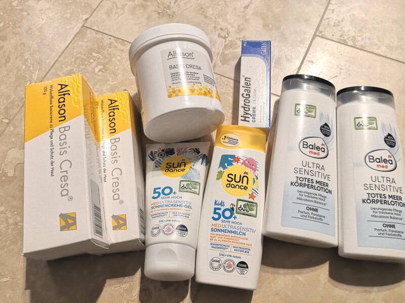 Reisen mit Dermatitis, Neurodermitis, Packliste