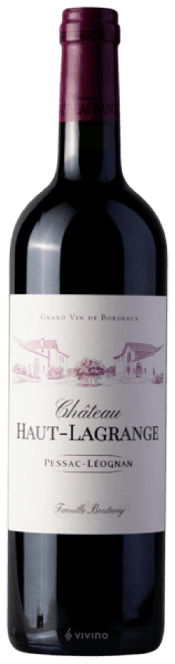 Pessac Léognan rouge Chateau Haut Lagrange 2020