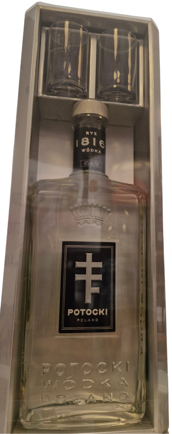 Coffret Collector Vodka Potocki 2 verres