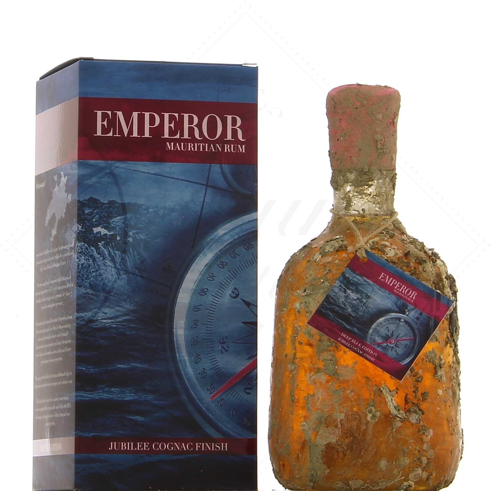 Rhum Emperor deep blue jubilée cognac finish