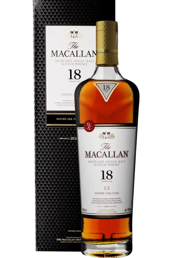Macallan 18 ans release 2021 en étui 43% (1 bouteille par acheteur)