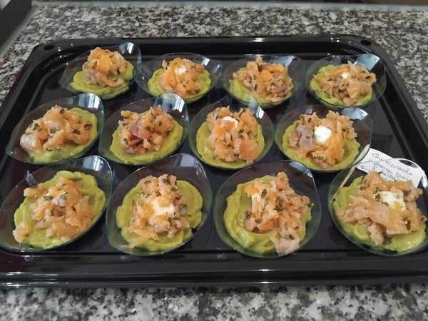 Verrines Saumon/avocat