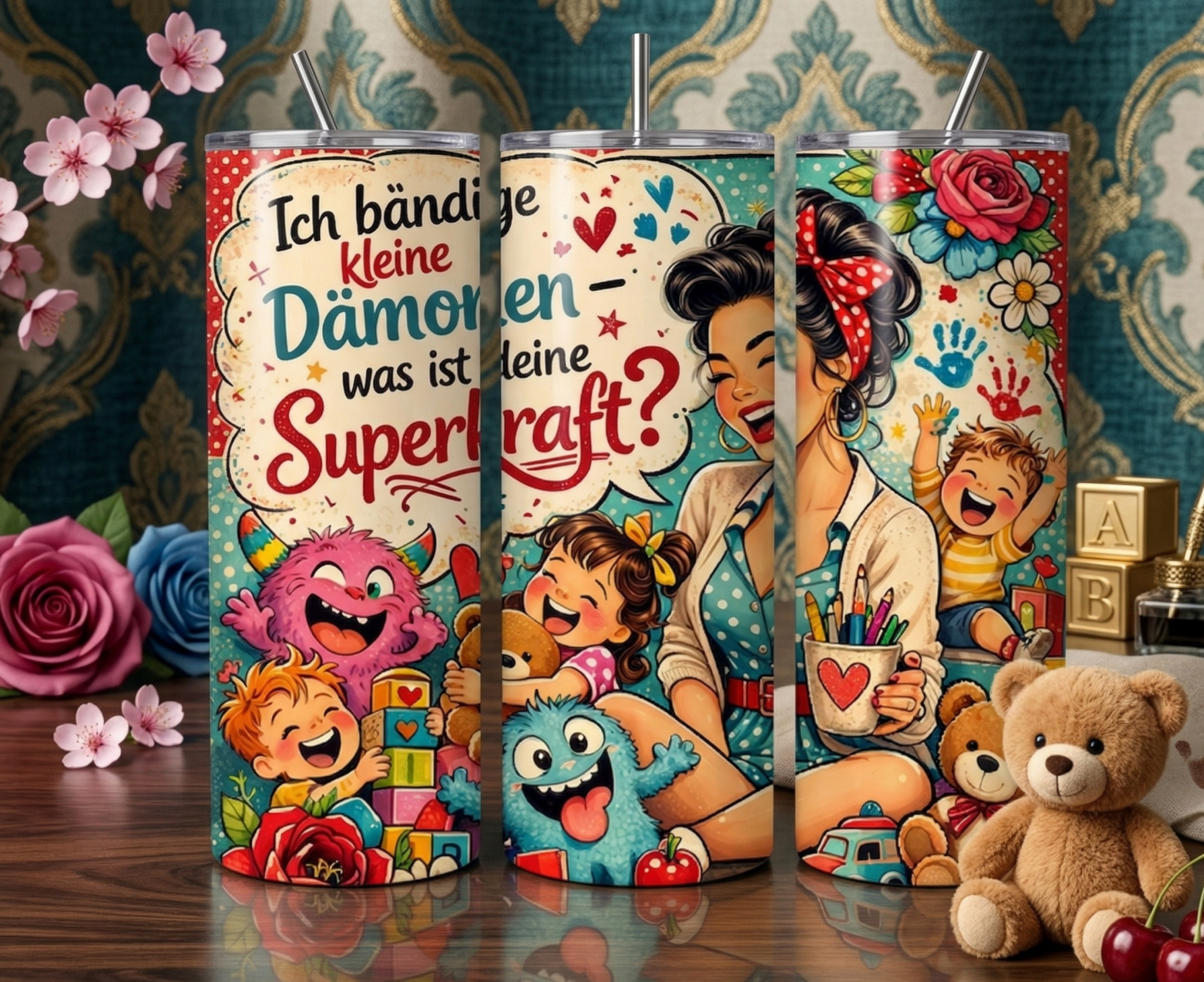 Erzieherin Becher „Herzensmensch“ – Wähle dein Design