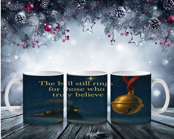 The Bell Still Rings – Polar Express Weihnachtstasse