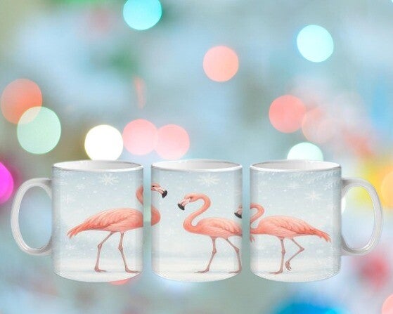 Winter Flamingos