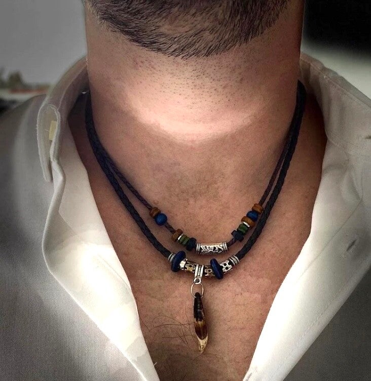 Necklace wolves tooth