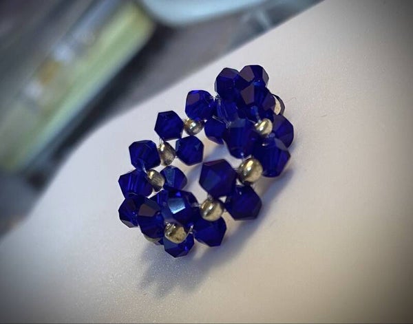 Faceted Crystal Ring