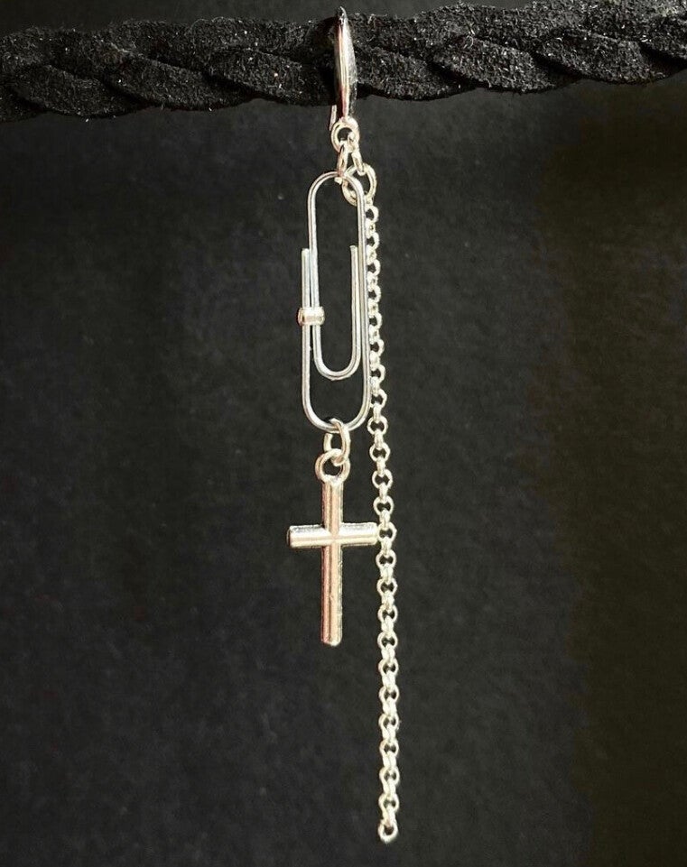 Paper clip cross