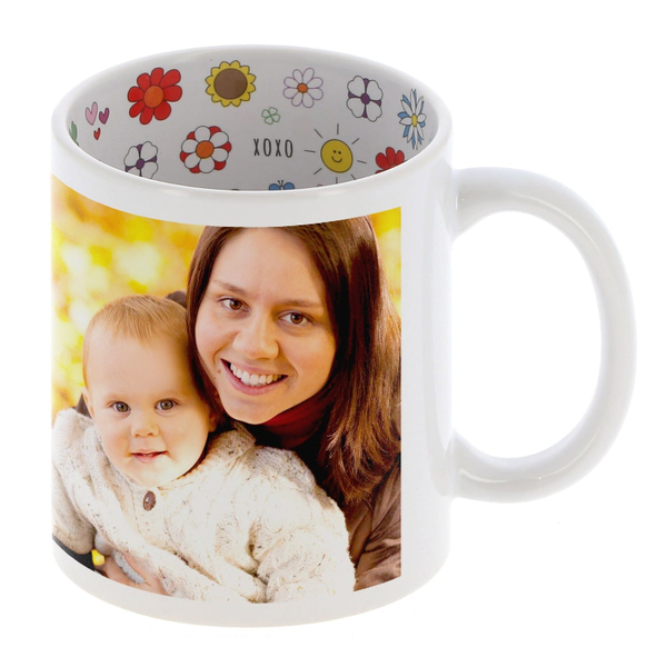 Mug céramique - Blanc - Intérieur "I love Mom"