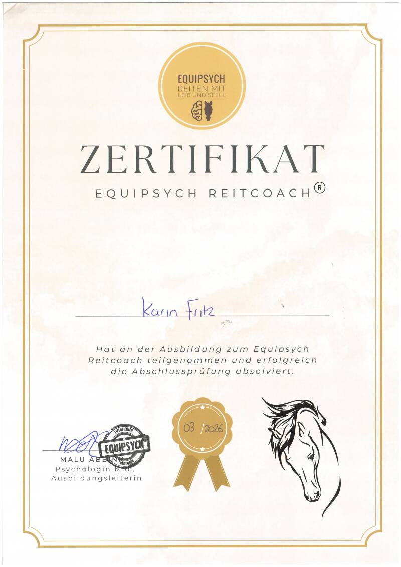 Zertifikat Equipsych
