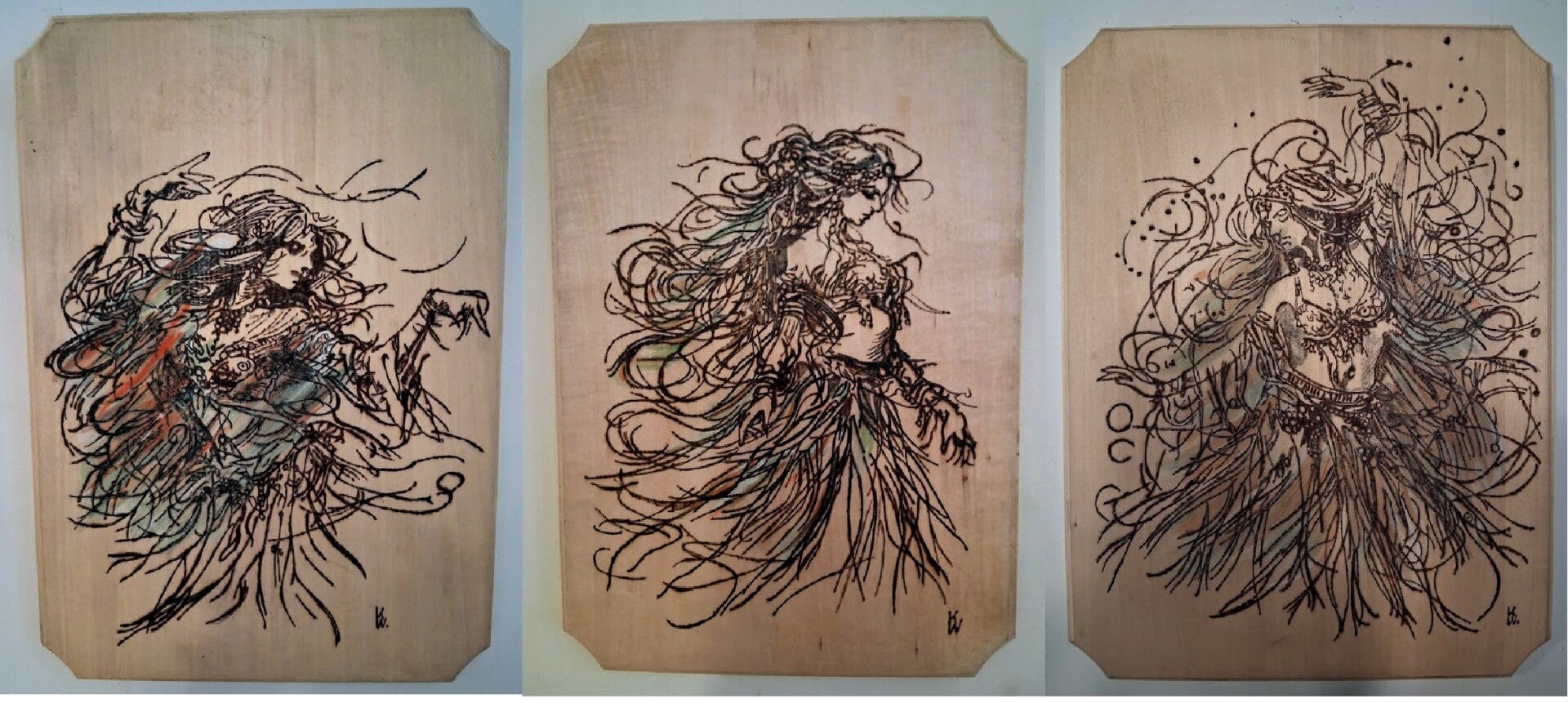 "Bewegte Silouhetten" Serie