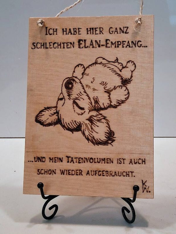 Bild mit Spruch