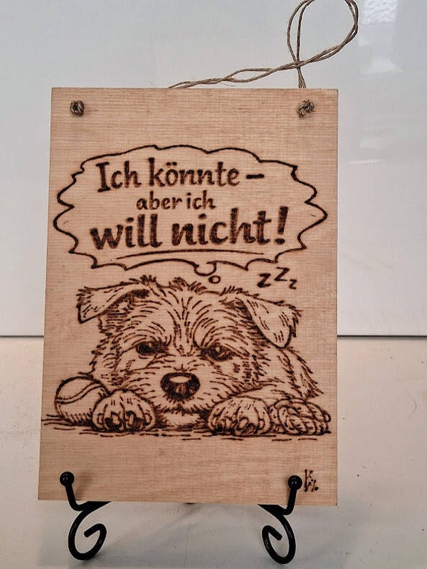 "Ich könnte..... "mit Hund