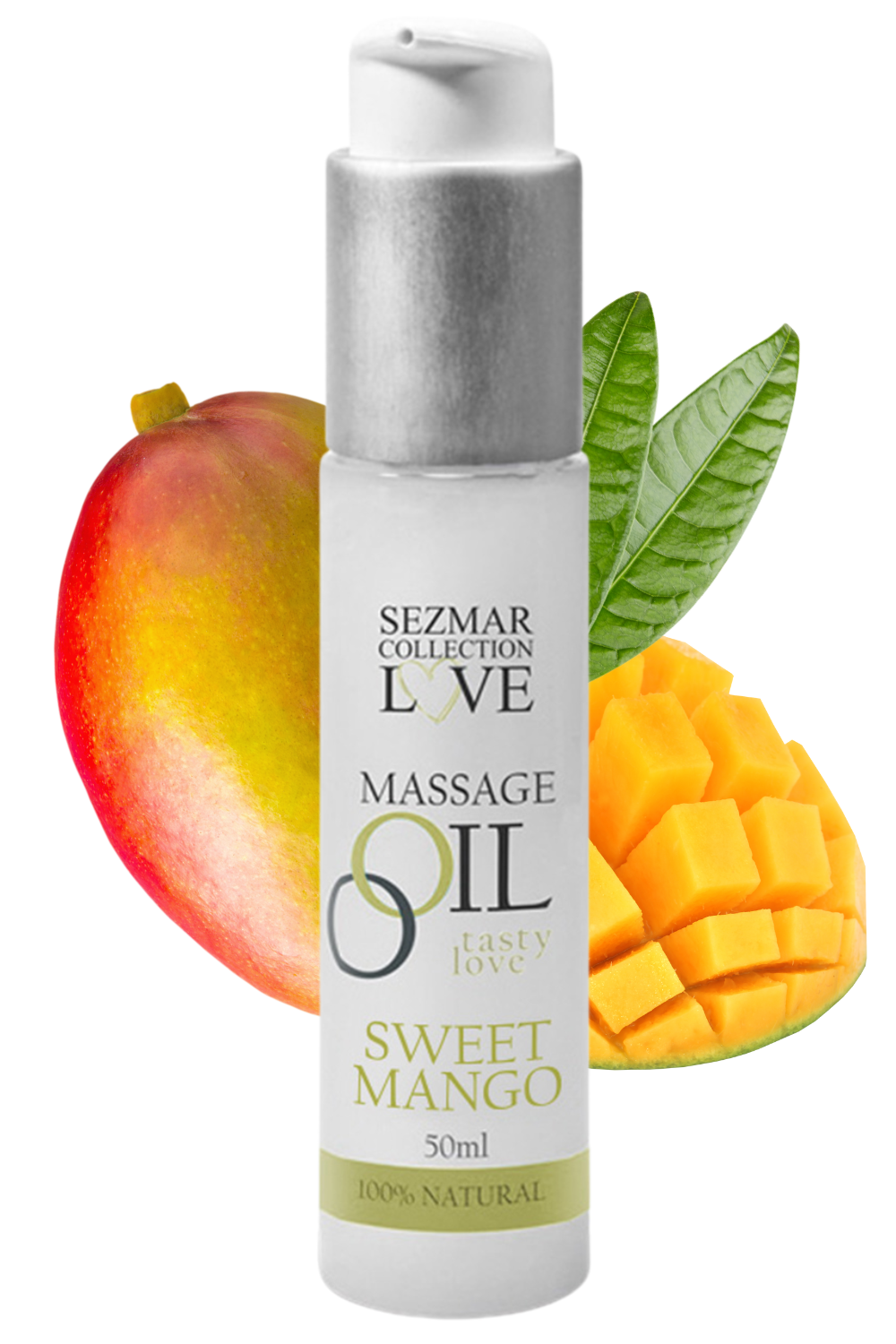 Huile de massage comestible mangue 50ml