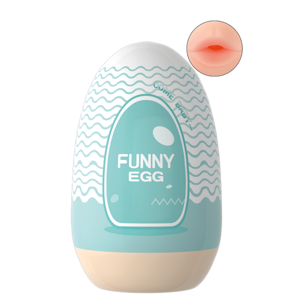 Gaine Masturbatrice Réutilisable FUNNY EGG – Design Réaliste Bouche