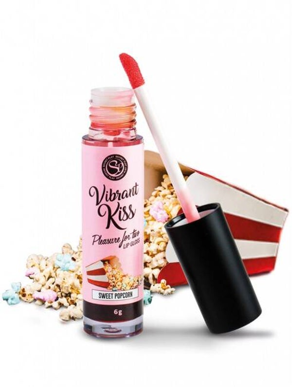 Gloss sexe oral vibrant au pop corn 100% comestible