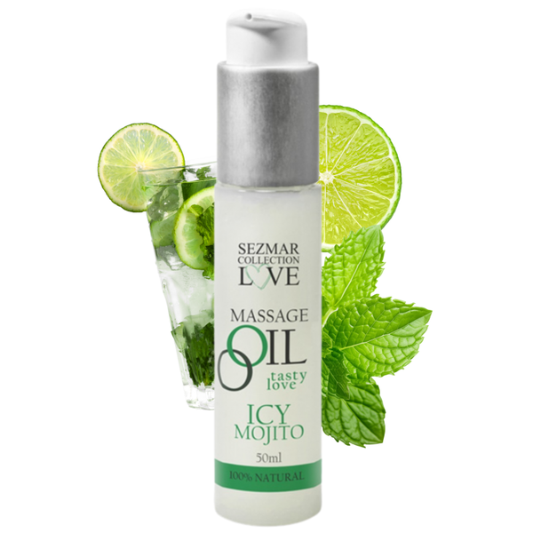 Huile de massage comestible mojito menthe 50ml