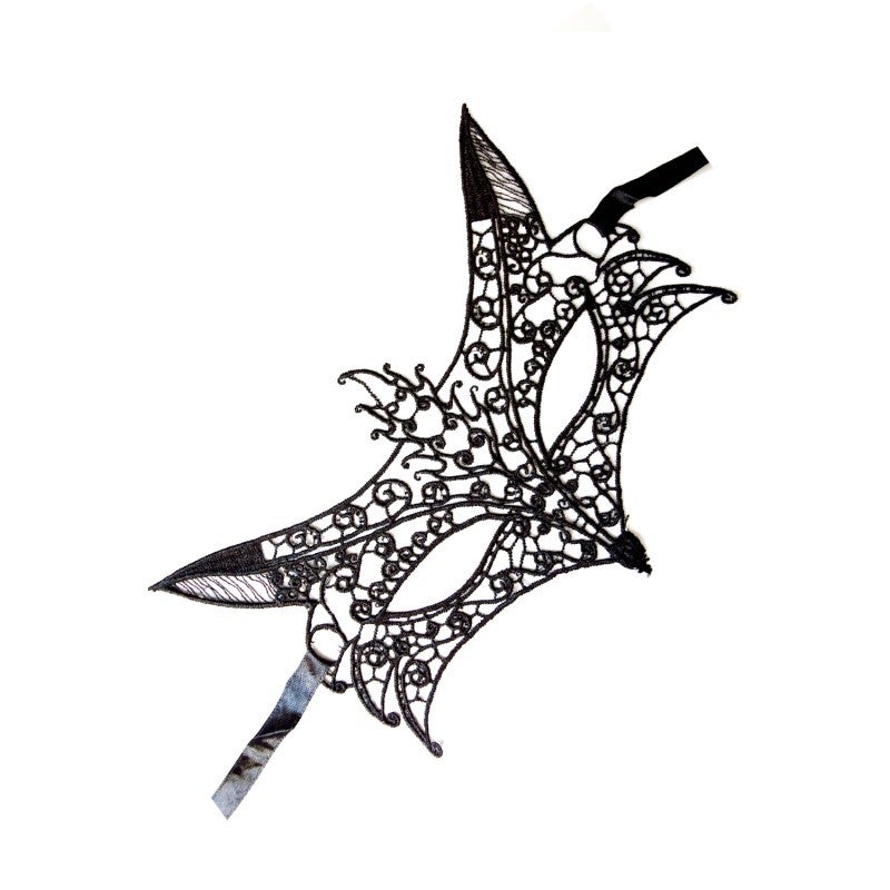 Masque souple dentelle noire