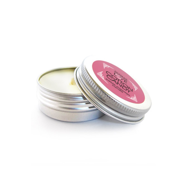 Mini Bougie de massage barbe à papa 100% naturelle