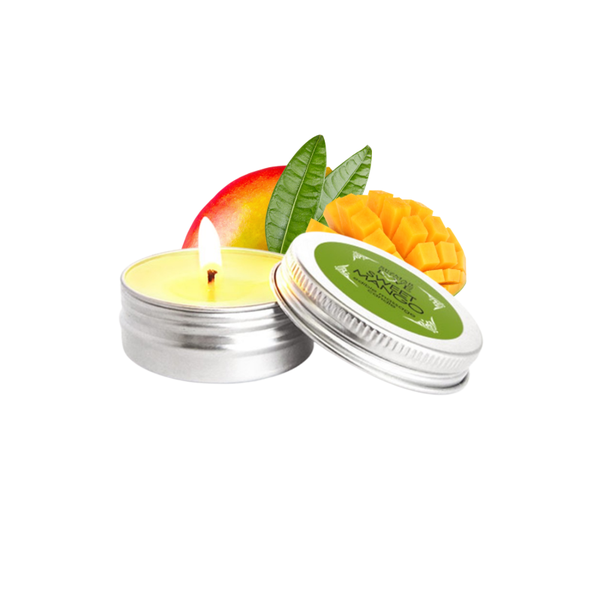 Mini Bougie de massage Mangue 30ml 100% naturelle
