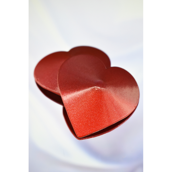 Nipple Métal rouge Cache tétons cœur