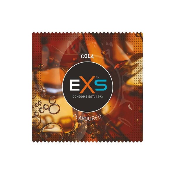Préservatifs lubrifiés en latex goût cola 54mm