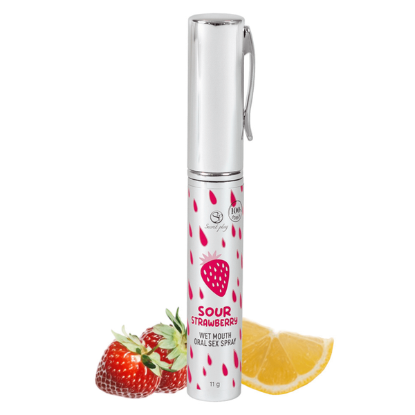 Spray Sexe Oral Fraise Acidulée Bouche Humide 11gr Secret Play