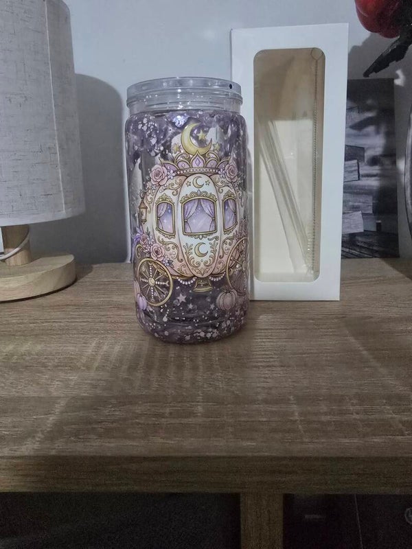 16oz Lilac Carriage drip tumbler