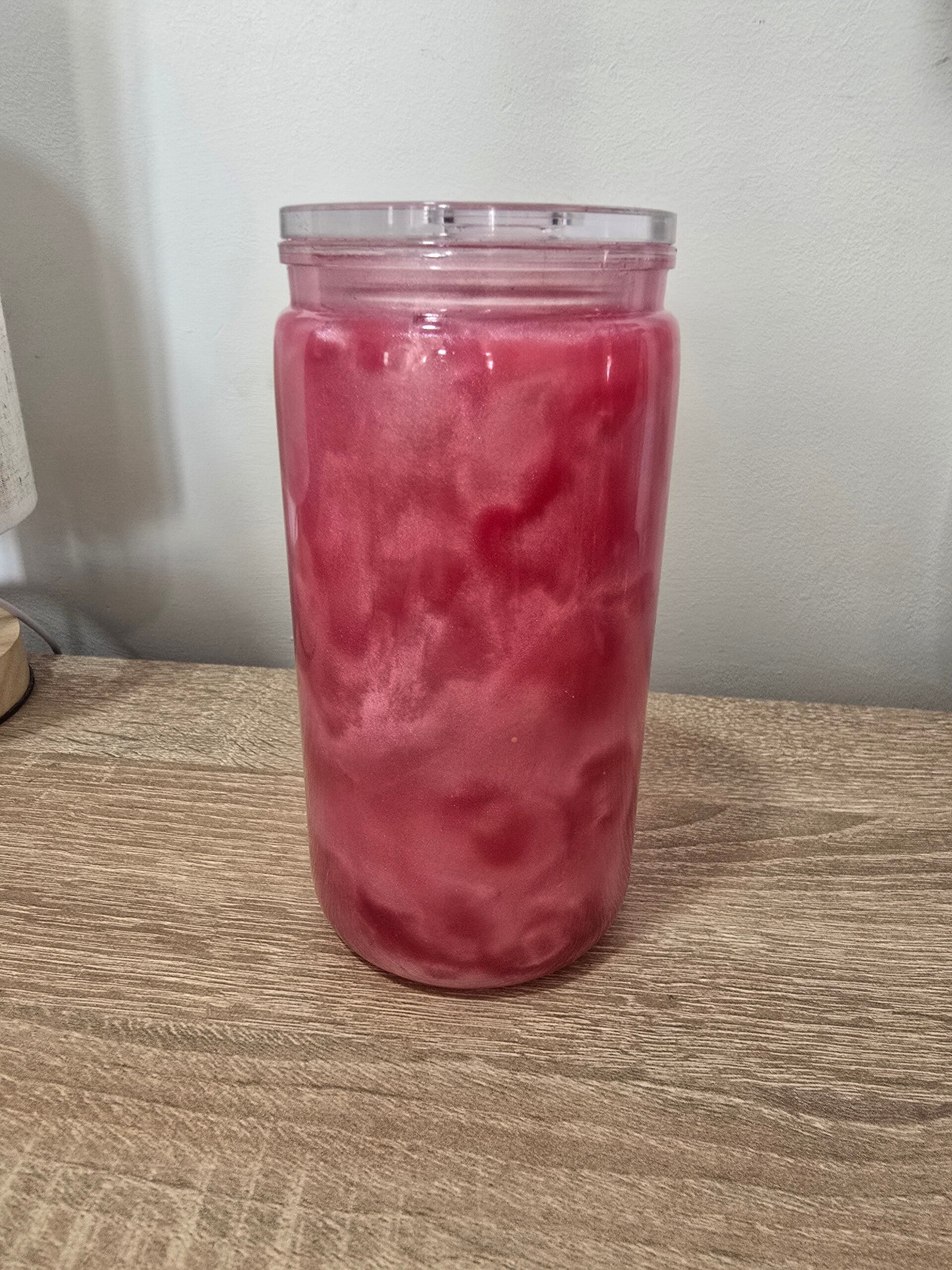Pink Cats eye effect Mica cup