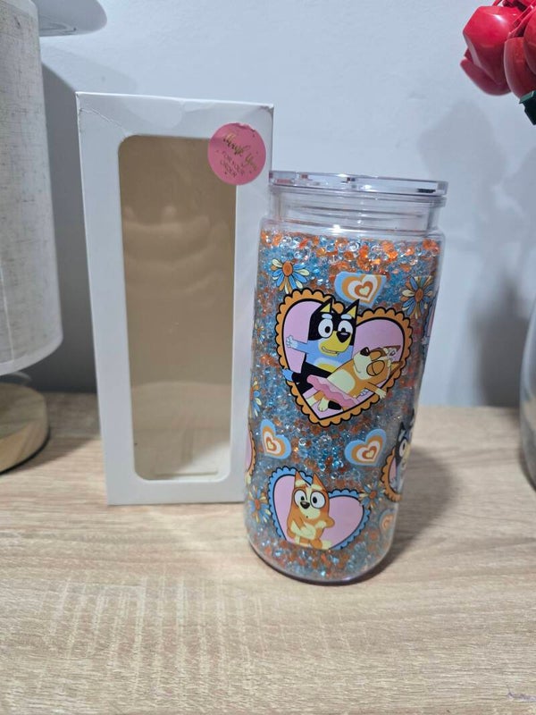 20oz Bluey Rhinestone 20oz tumbler