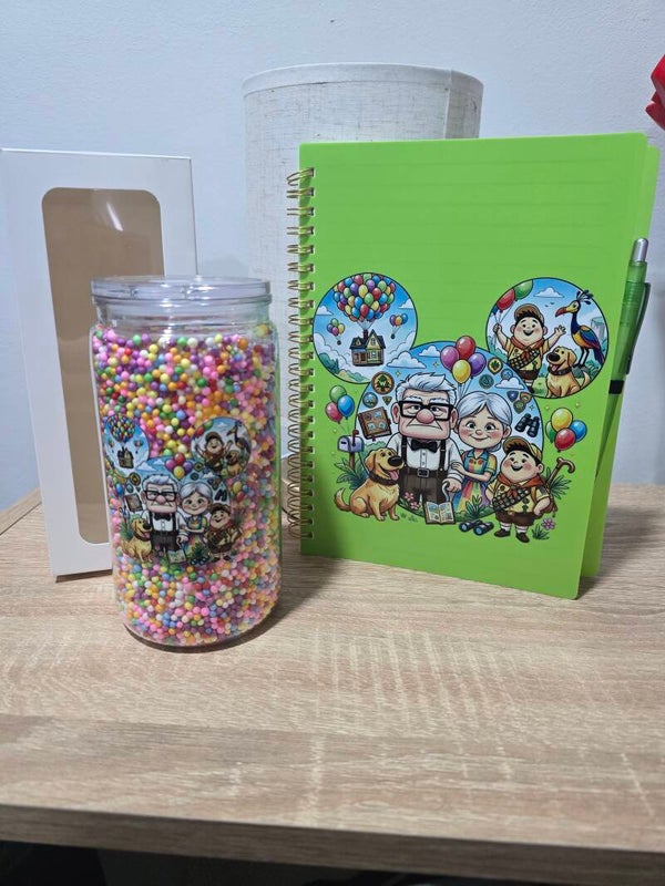 Matching UP 20oz tumbler and notebook