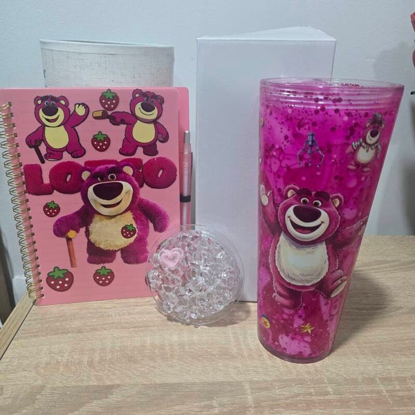 24oz Lotso tumbler and notebook